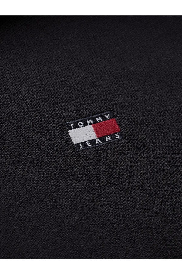 TJM REG BADGE HOODIE EXT - ΜΑΥΡΟ