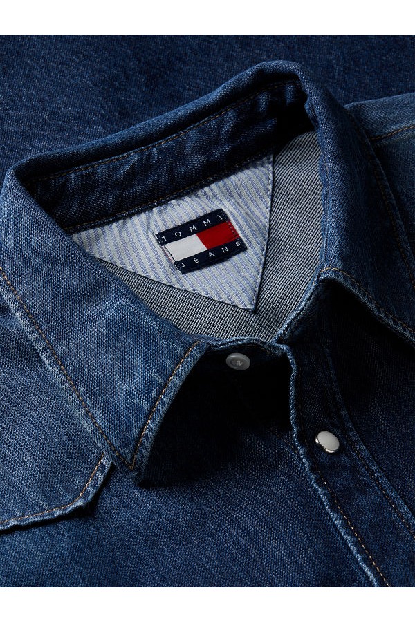 REGULAR WESTERN SHIRT DJ8057 - ΜΠΛΕ