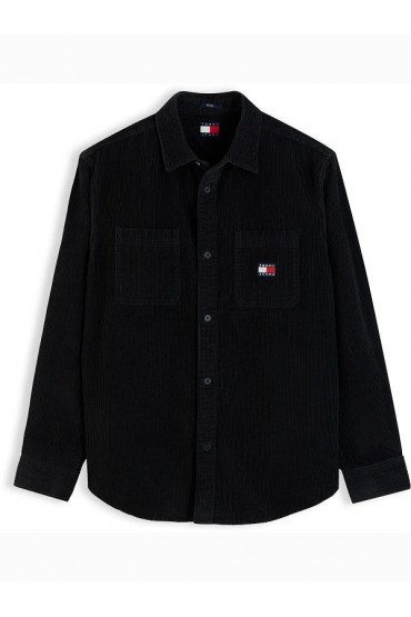 TJM RLX CORDUROY SHIRT EXT - ΜΑΥΡΟ