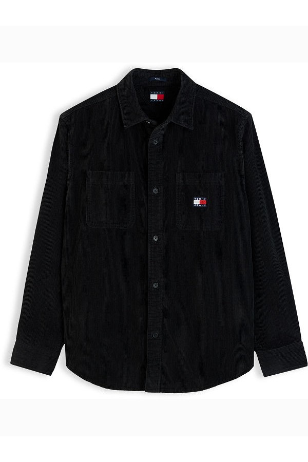 TJM RLX CORDUROY SHIRT EXT - ΜΑΥΡΟ