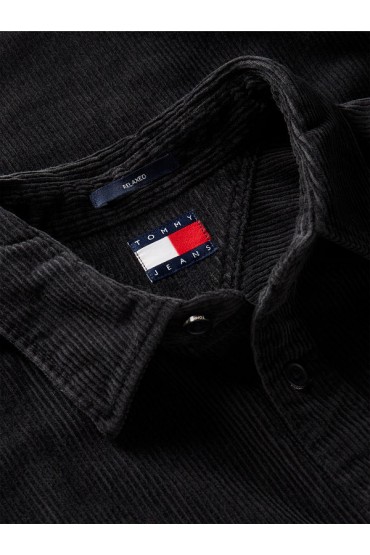 TJM RLX CORDUROY SHIRT EXT - ΜΑΥΡΟ