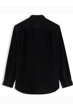 TJM RLX CORDUROY SHIRT EXT - ΜΑΥΡΟ
