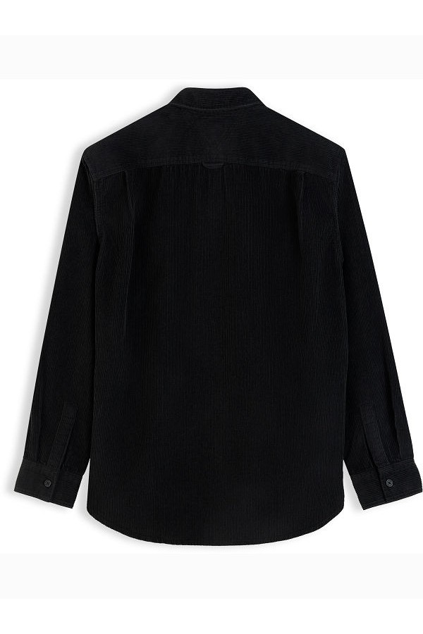 TJM RLX CORDUROY SHIRT EXT - ΜΑΥΡΟ