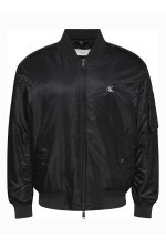 LS JEANS NYLON BOMBER JKT - ΜΑΥΡΟ