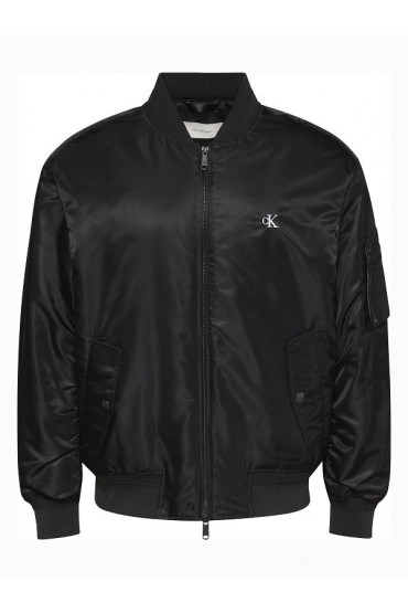 LS JEANS NYLON BOMBER JKT - ΜΑΥΡΟ