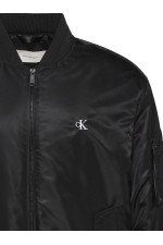 LS JEANS NYLON BOMBER JKT - ΜΑΥΡΟ