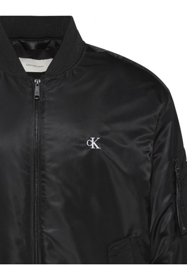 LS JEANS NYLON BOMBER JKT - ΜΑΥΡΟ