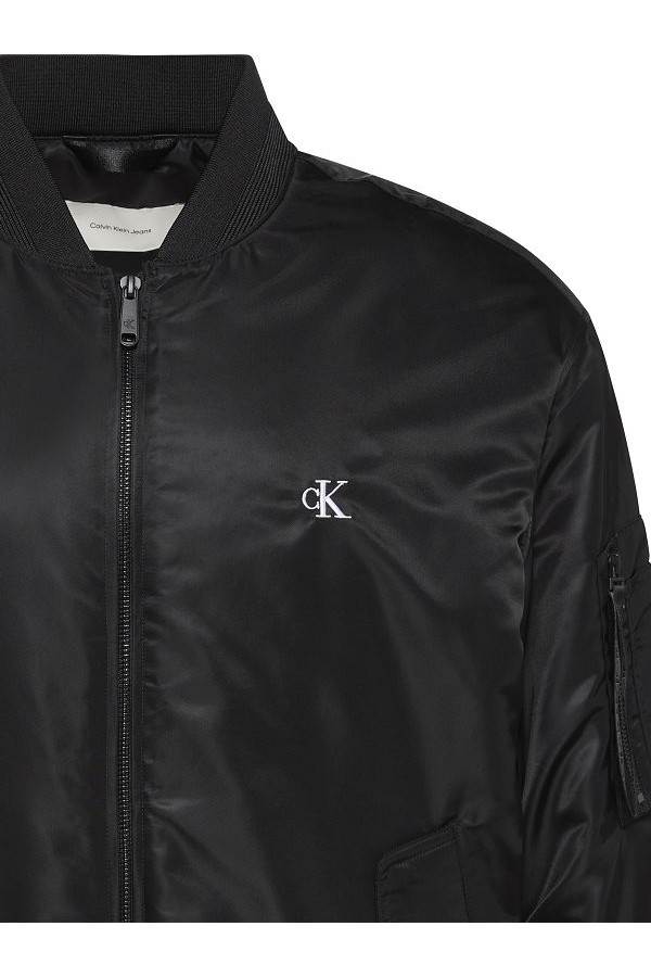 LS JEANS NYLON BOMBER JKT - ΜΑΥΡΟ