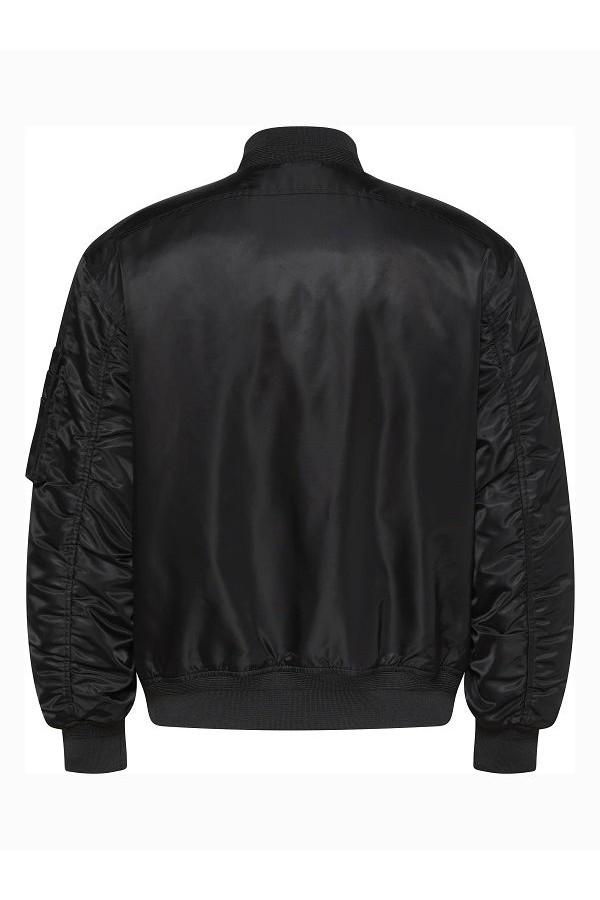 LS JEANS NYLON BOMBER JKT - ΜΑΥΡΟ