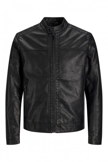 JJEWARNER JACKET NOOS - ΜΑΥΡΟ