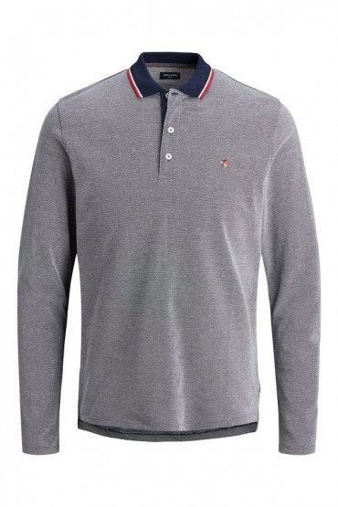 JPRBLUWIN POLO LS - ΜΠΛΕ