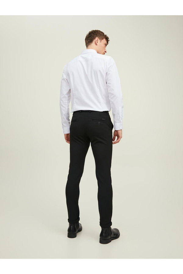 JJJOE SHIRT LS PLAIN - ΛΕΥΚΟ