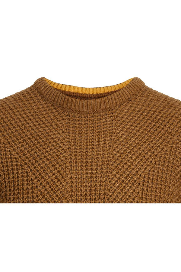 JJSTANFORD KNIT CREW NECK PS - ΚΑΦΕ