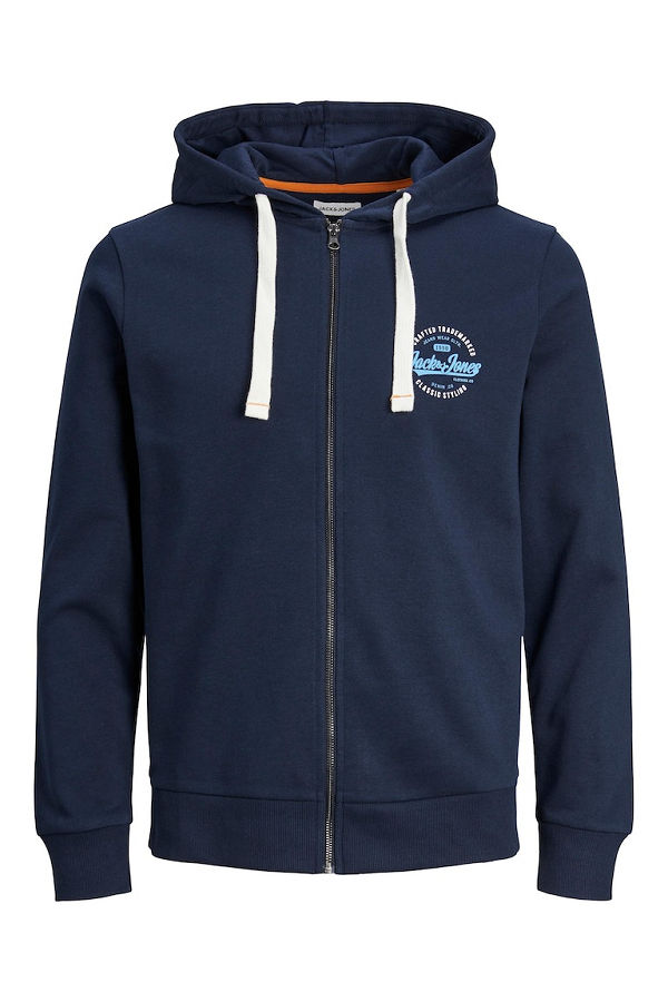 JJMIKK SWEAT ZIP HOOD - ΜΠΛΕ