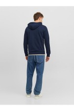 JJMIKK SWEAT ZIP HOOD - ΜΠΛΕ
