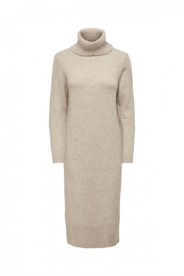 ONLBRANDIE L/S ROLL NECK DRESS KNT NOOS - ΜΠΕΖ