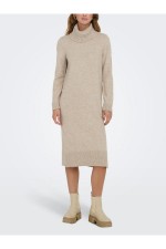 ONLBRANDIE L/S ROLL NECK DRESS KNT NOOS - ΜΠΕΖ