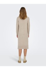 ONLBRANDIE L/S ROLL NECK DRESS KNT NOOS - ΜΠΕΖ