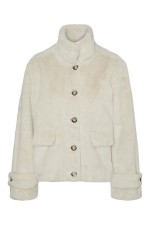 VMSONJAEVA SHORT FAUX FUR JACKET GA BOO - ΜΠΕΖ