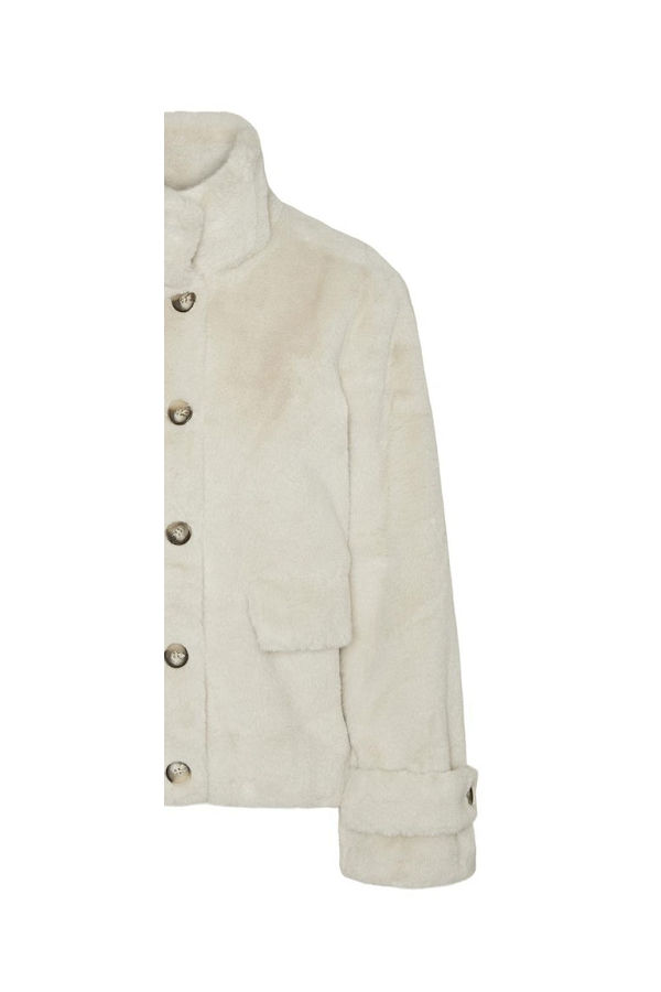 VMSONJAEVA SHORT FAUX FUR JACKET GA BOO - ΜΠΕΖ