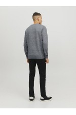JJEBASIC KNIT CREW NECK NOOS - ΓΚΡΙ