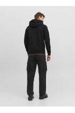 JJEBRADLEY SWEAT ZIP HOOD NOOS - ΜΑΥΡΟ