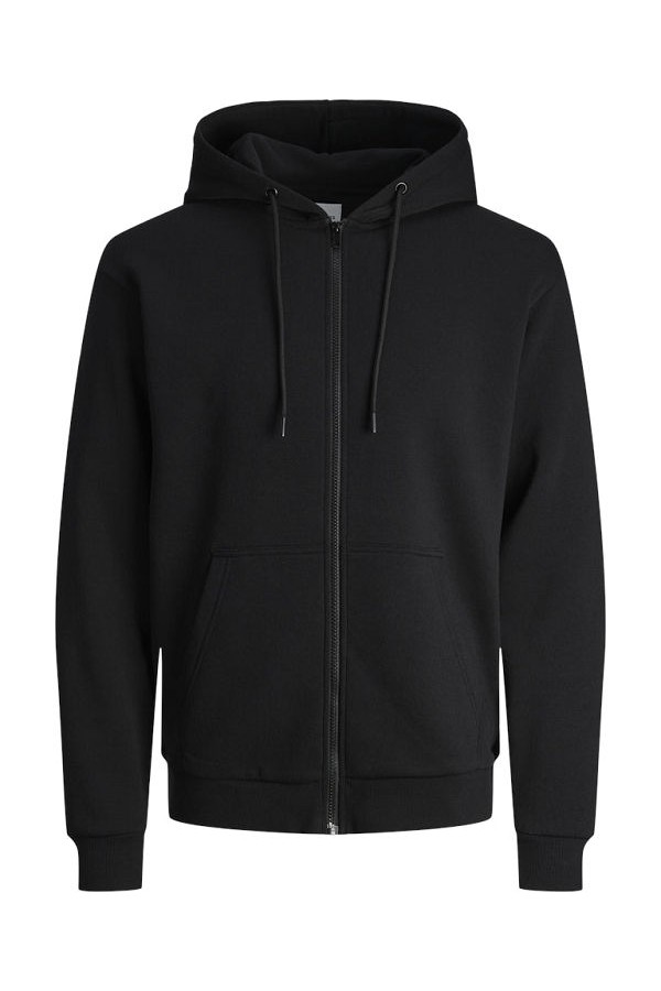 JJEBRADLEY SWEAT ZIP HOOD NOOS - ΜΑΥΡΟ