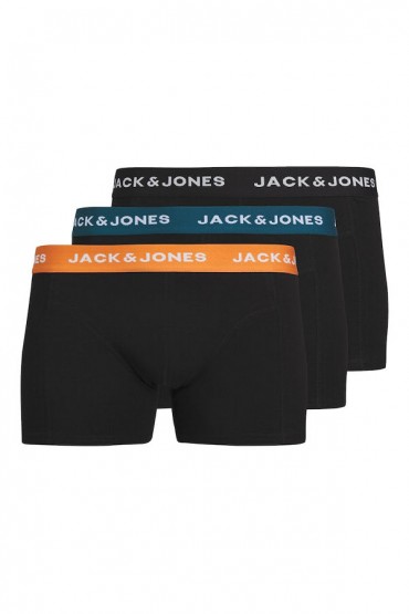 JACJONAS SOLID TRUNKS 3 PACK - ΜΑΥΡΟ