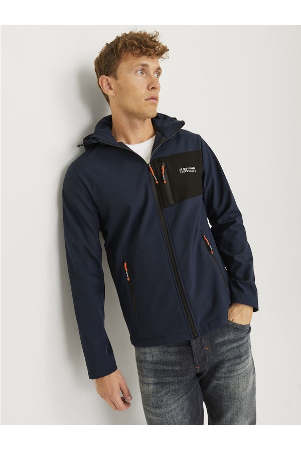 JJTAYLOR SOFTSHELL JACKET - ΜΠΛΕ