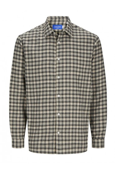 JORJOSHUA FLANNEL CHECK SHIRT LS - ΜΠΕΖ
