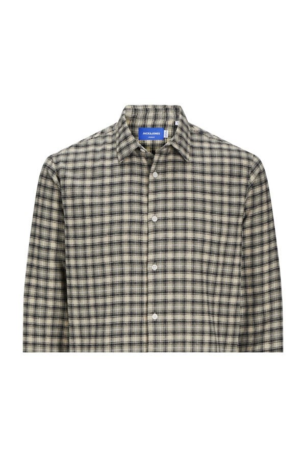 JORJOSHUA FLANNEL CHECK SHIRT LS - ΜΠΕΖ