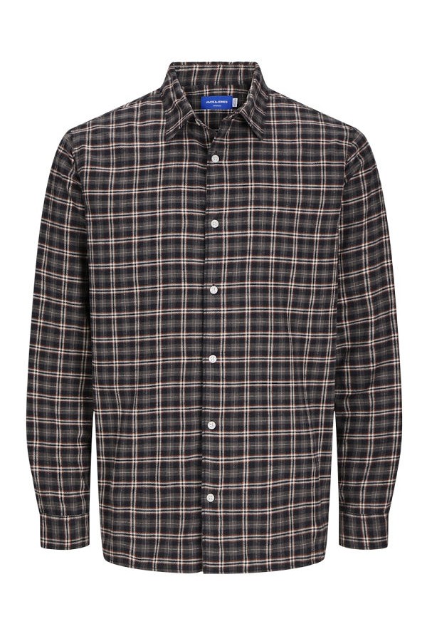 JORJOSHUA FLANNEL CHECK SHIRT LS - ΚΑΦΕ
