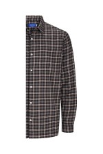 JORJOSHUA FLANNEL CHECK SHIRT LS - ΚΑΦΕ