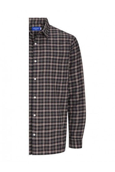 JORJOSHUA FLANNEL CHECK SHIRT LS - ΚΑΦΕ