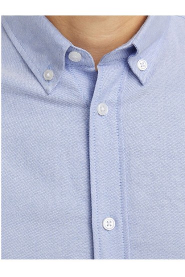 JREBOSCAR SHIRT LS NOOS - ΜΠΛΕ ΑΝΟΙΧΤΟ