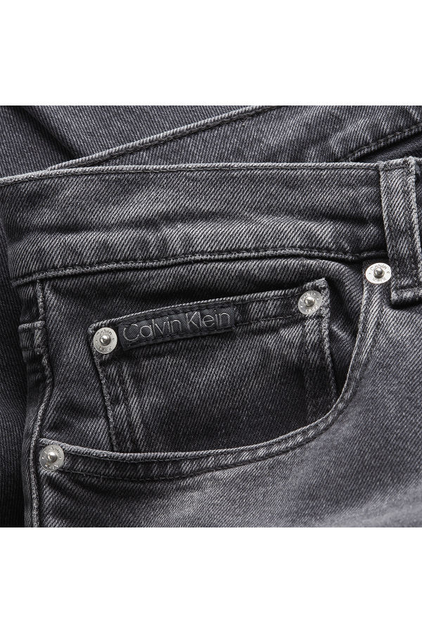 CALVIN KLEIN SLIM STRAIGHT - ΜΑΥΡΟ