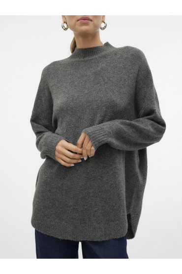 VMPLAZA LS HIGHNCK LONG PULLOVER GA NOOS - ΓΚΡΙ