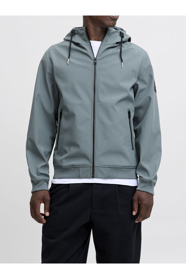 JJEBASIC SOFTSHELL HOOD NOOS - ΓΚΡΙ