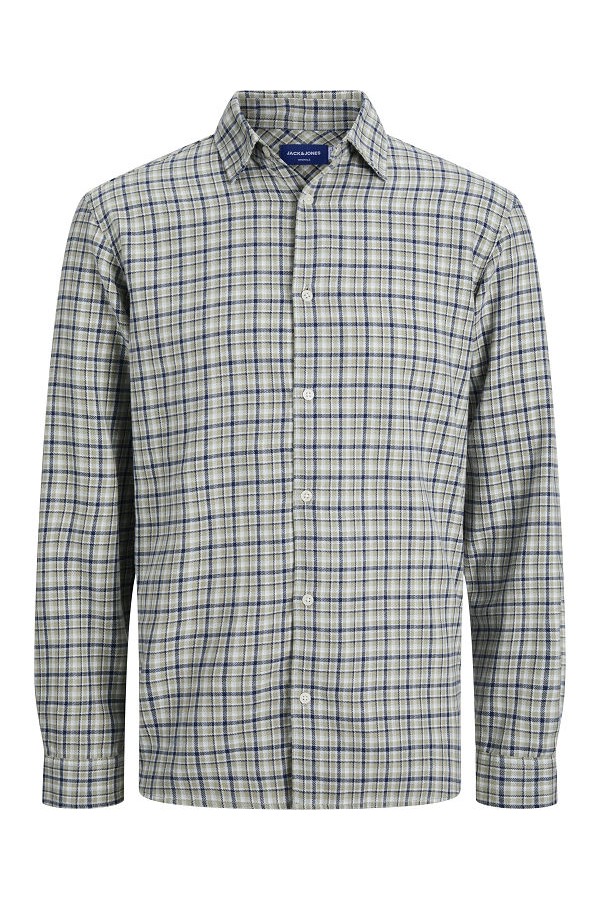 JORJOSHUA FLANNEL CHECK SHIRT LS - ΠΡΑΣΙΝΟ