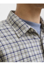 JORJOSHUA FLANNEL CHECK SHIRT LS - ΠΡΑΣΙΝΟ