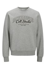 JJMAKOTO SWEAT CREW NECK - ΓΚΡΙ