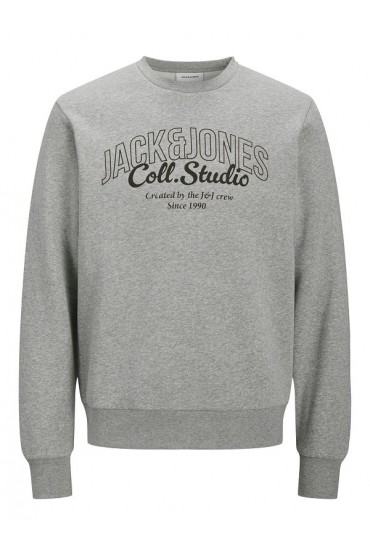 JJMAKOTO SWEAT CREW NECK - ΓΚΡΙ