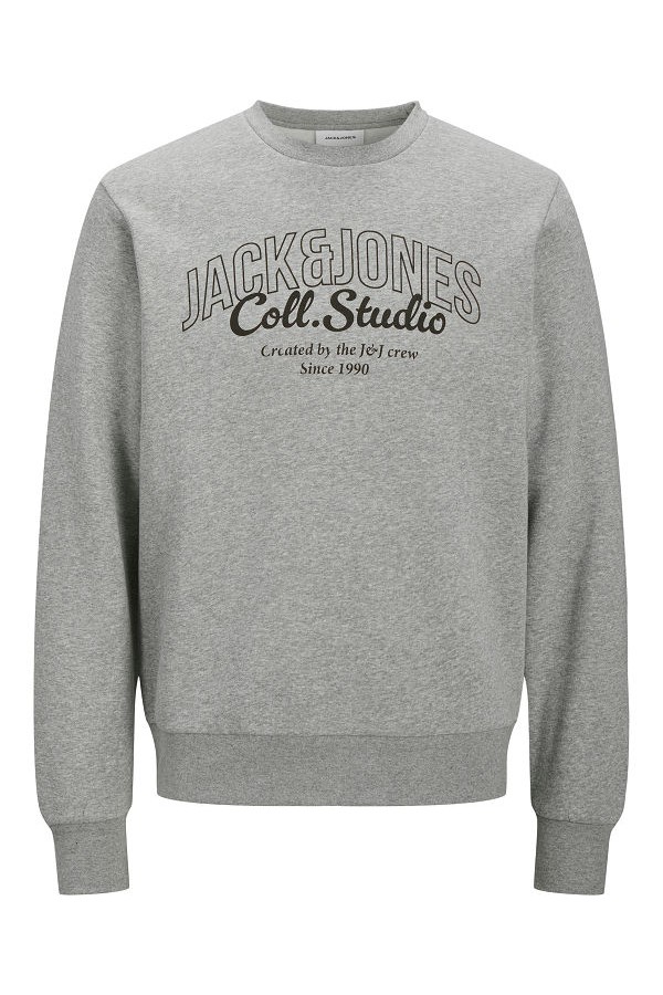 JJMAKOTO SWEAT CREW NECK - ΓΚΡΙ