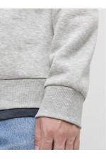 JJMAKOTO SWEAT CREW NECK - ΓΚΡΙ