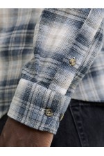 JJJOSHUA CHECK SHIRT LS - ΓΚΡΙ