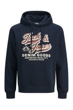 JJΕLOGO SWEAT HOOD 2 COL 25/26 - ΜΠΛΕ