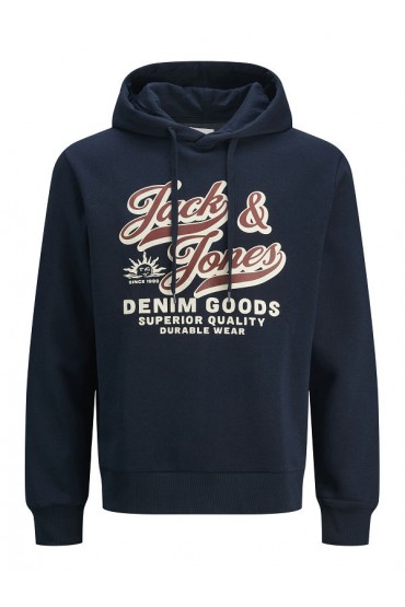 JJΕLOGO SWEAT HOOD 2 COL 25/26 - ΜΠΛΕ