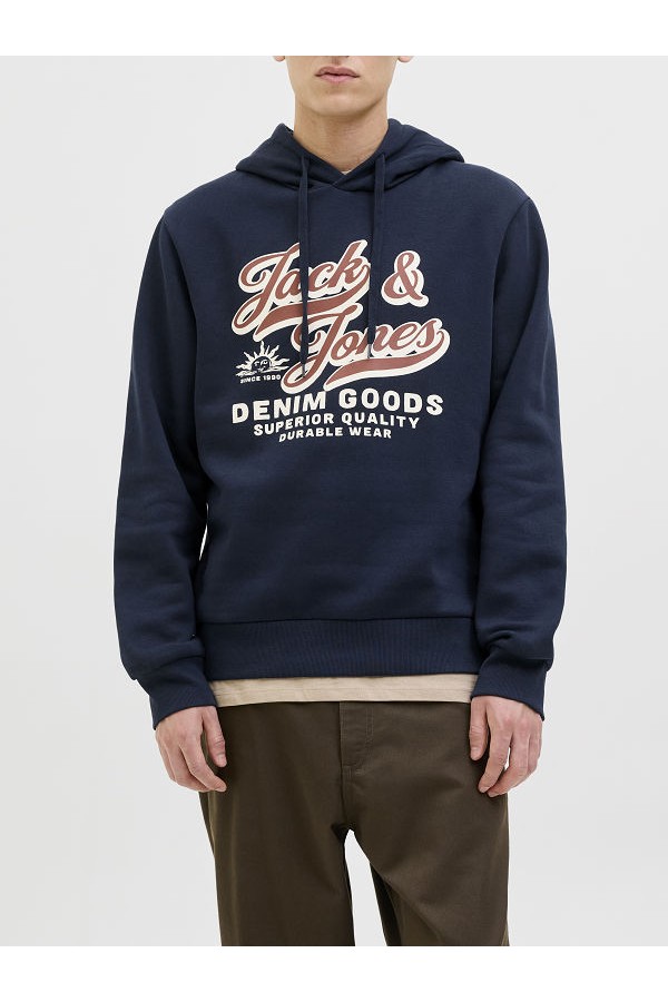 JJΕLOGO SWEAT HOOD 2 COL 25/26 - ΜΠΛΕ