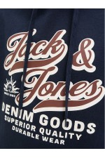 JJΕLOGO SWEAT HOOD 2 COL 25/26 - ΜΠΛΕ