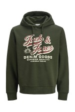 JJΕLOGO SWEAT HOOD 2 COL 25/26 - ΠΡΑΣΙΝΟ